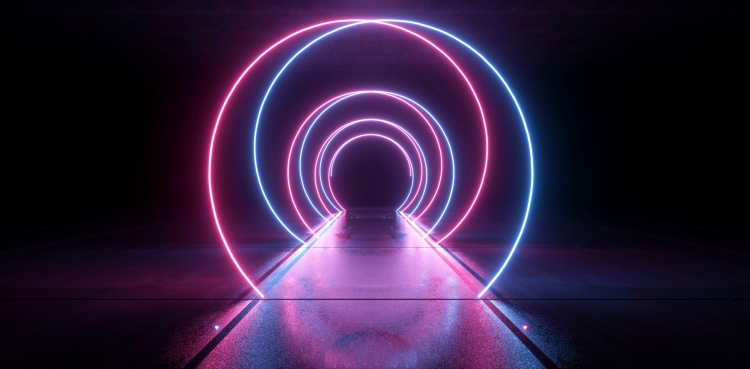 Semantic Layer - Corridor with circle lights
