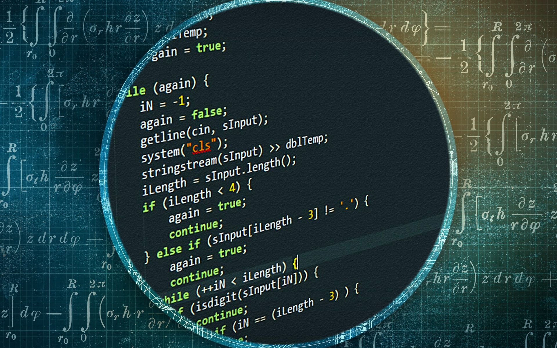 algorithms - code script on computer